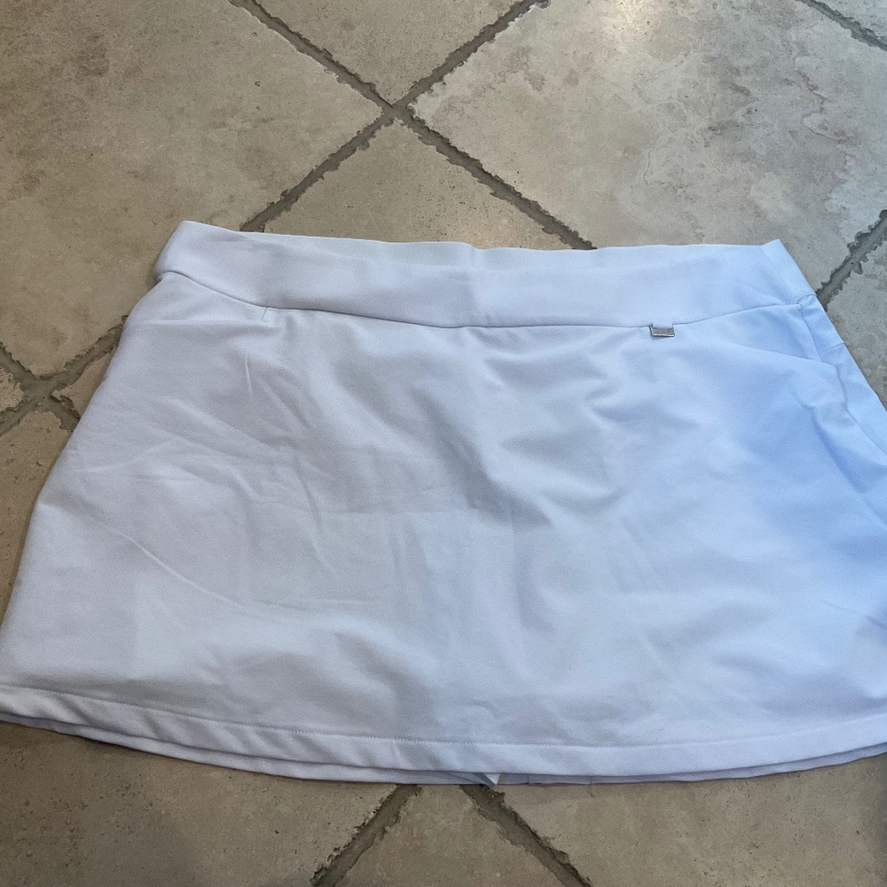 Greg Norman‎ Women's XXL Play Dry Golf Skirt Skort White Tennis Pickleball  2X